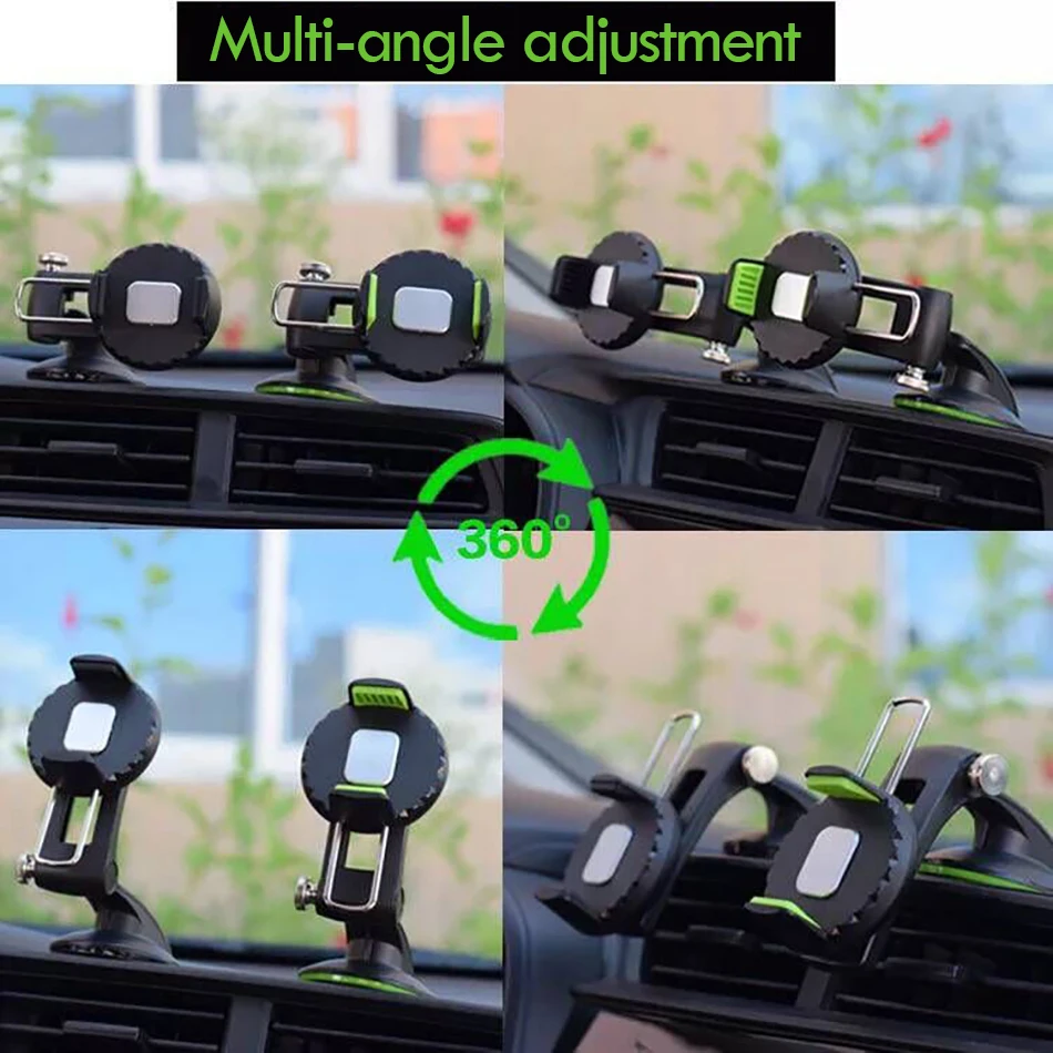 !ACCEZZ Universal Car Phone Holder For iPhone X 8 Plus 360 Degree Rotating Support Bracket For Xiaomi Samsung Glass Mount Stand (7)