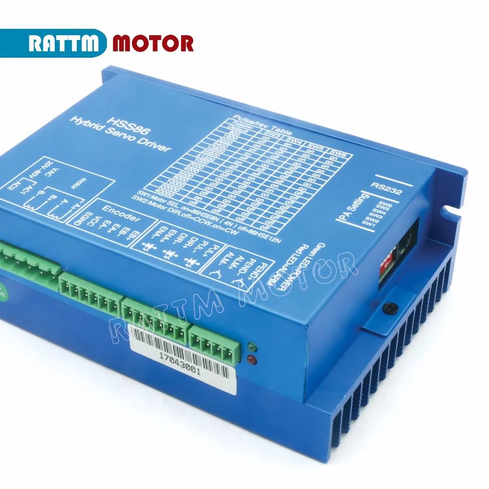 Рус/мкА/ЕС! Nema34 8N. m замкнутому циклу Серводвигатель 1230oz-in 6A 2-фазный и HSS86 гибридный шаговый драйвер 8A AC24~ 70 V/DC30~ 100V