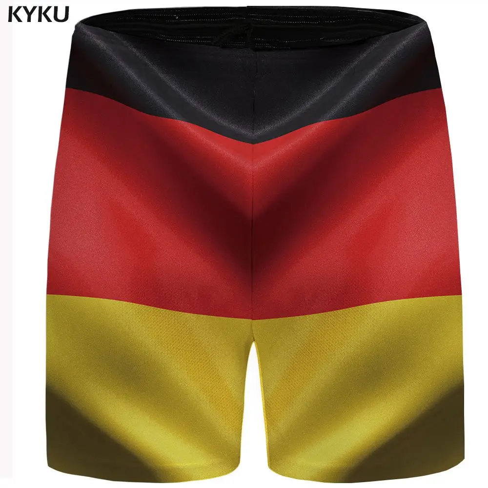 Бренд KYKU, испанские шорты, мужские цветные повседневные шорты с флагом, хип-хоп, бодибилдинг, мужские короткие штаны, летние, высокое качество, новинка - Цвет: Mens Shorts 02