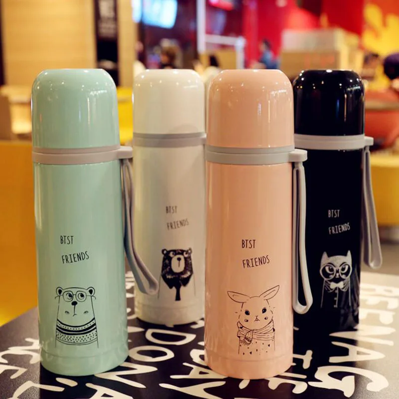 

New Cartoon Child Thermo Mug Stainless Steel Vacuum Flasks Thermoses Women My Water Bottle Insulated Thermos Thermocup Bottles