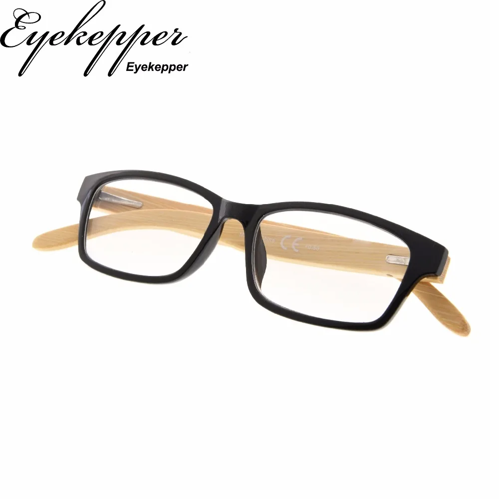 

R050 Eeyekepper Women Men Readers Quality Spring Hinges Bamboo Temples Reading Glasses Eyeglasses