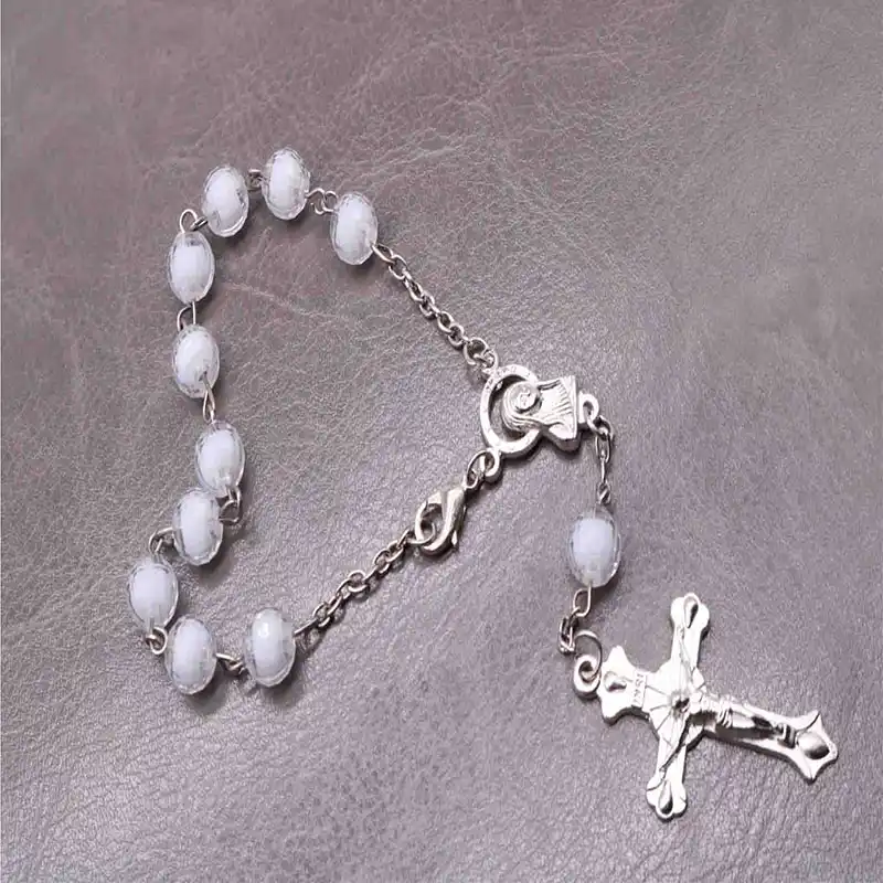 baby rosary bracelet baptism
