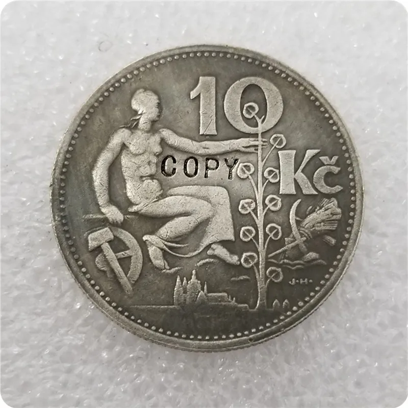 

1933 Czechoslovakia 10 Korun Coin COPY
