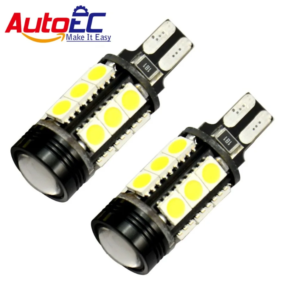 AutoEC 4x T15 светодиодный 921 194 168 W16W 15 smd 5050 с объективом высокой мощности Canbus 360