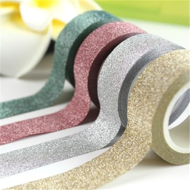 3M Glitter Sticky Paper Masking Adhesive Tape Label DIY Craft