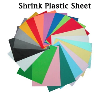 diy magic shrink plastic sheet clear film red yellow blue black plastic cover sheets for paper