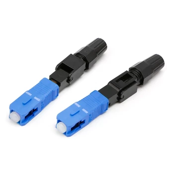 

100PCS SC Optic Fiber Quick Cold FTTH SC Single Mode UPC Fast Connector