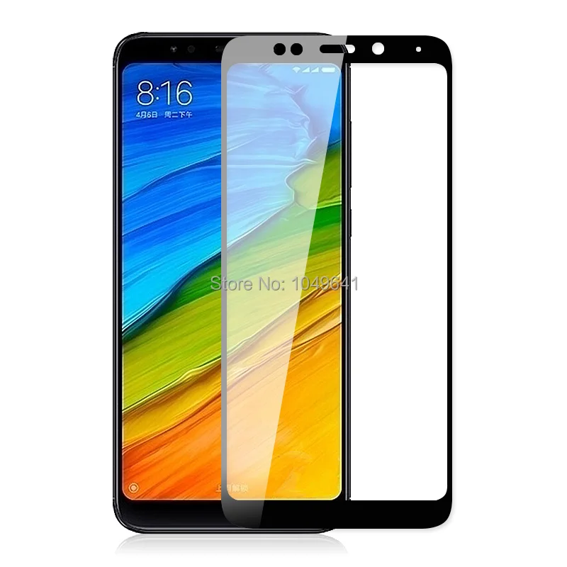 KXM1290B_1_2D Full Screen Covered Explosion-proof Tempered Glass Film for Xiaomi Redmi 5 Plus 5.99 inch
