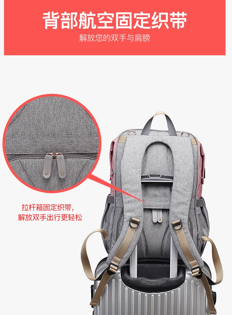 USB Водонепроницаемый рюкзак для детских колясок, подгузник для мам, подгузник для беременных женщин, многофункциональная сумка для путешествий, изоляционная сумка для кормления