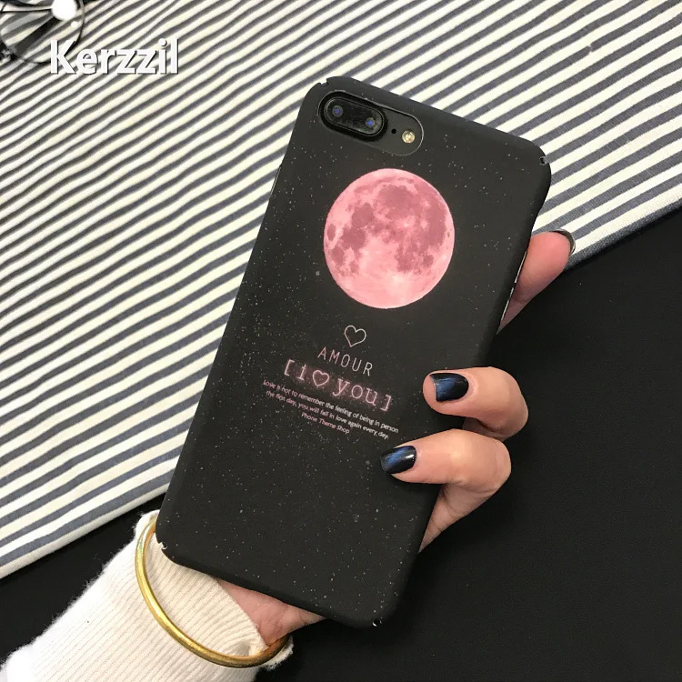 Оригинальный розовый чехол Kerzzil для iPhone 7 6 6S Plus Матовый Жесткий из поликарбоната с
