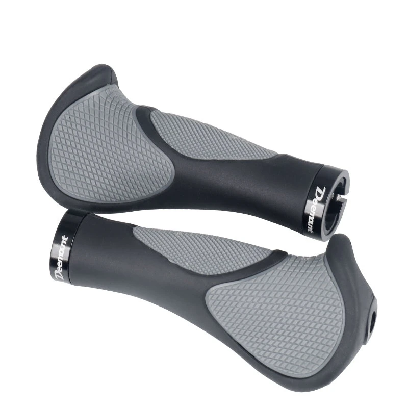 Deemount Ergonomic Bicycle Grips Handlebar TPR Rubber Casing Sheath 2 Color Tone MTB Cycling Hand Rest Shock Absorption Bar End