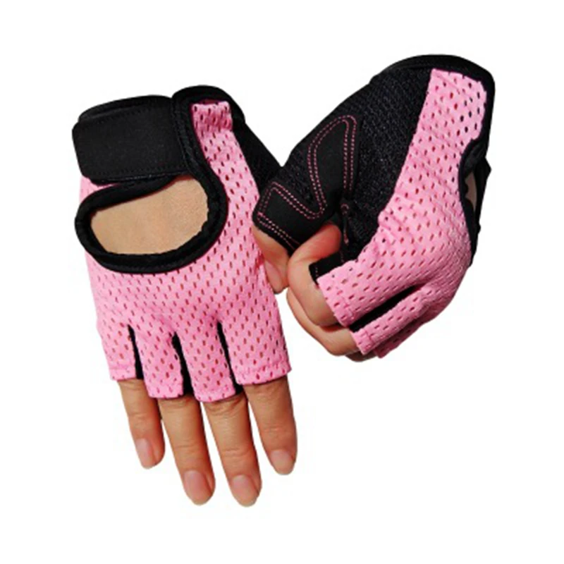 Weightlifting Gloves 2 Pieces Professional Gym Fitness Gloves Power Weight Lifting Women Men Crossfit Workout Bodybuilding Half Finger Hand Protector