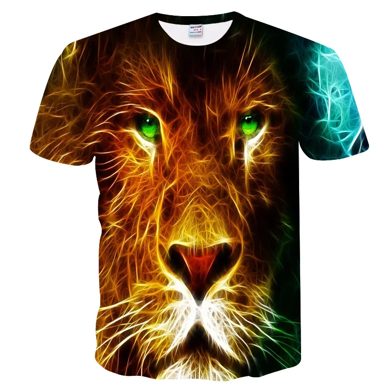 New Brand 3d T-shirt Animal Lion Shirt Camiseta 3d T Shirt Men Funny T Shirts Mens Clothing Casual Fitness TeeTop Tiger Tshirt