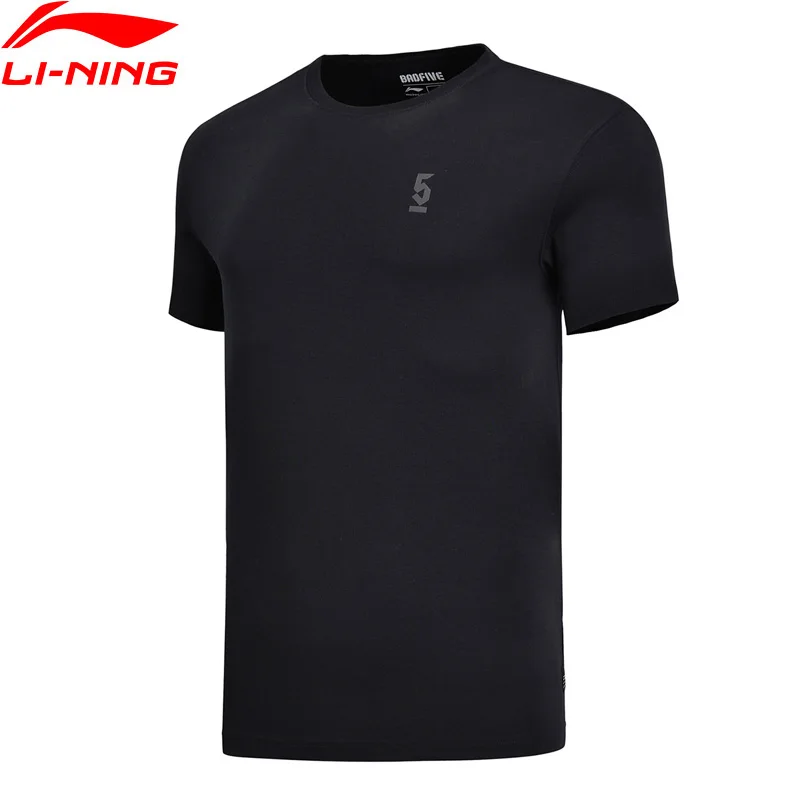 Online Li Ning Männer SCHLECHTE FÜNF Basketball Trikots 100% Baumwolle Atmungsaktiv Regular Fit Futter Komfort Sport T Shirts AHSN063 MTS2789