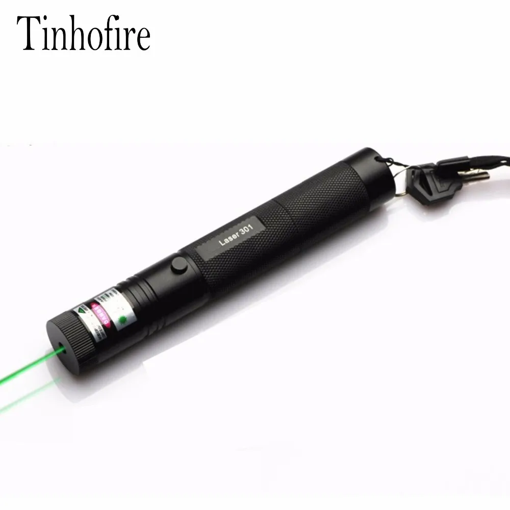 

Tinhofire Laser 301 High Power 532nm 5mW Green Laser Pointer Pen zoomable Laser Flashlight