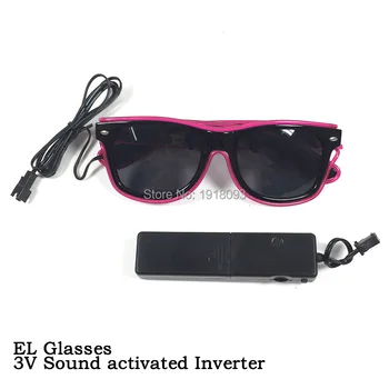 

Flashing EL Wire Glasses Glasses Night light Luminous Party Decorative Lighting Classic Gift Bright LED Light Up Party glasses