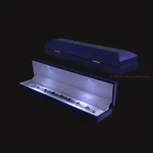 Поступление темно-синяя окрашенная мягкая витрина Ювелирная коробка для ювелирных изделий Подарочная Упаковочная шкатулка украшение квадратной формы Органайзер чехол