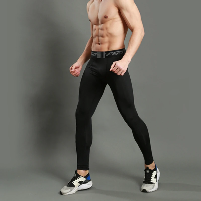 Jogger in shiny black spandex running tights Clearance