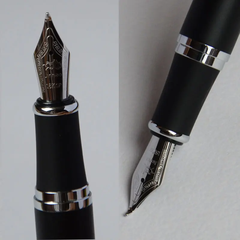 Gullor Avanzate Completa Silvery Mat Calligrafia Stilografica Jinhao X750 Broad 18kgp Best Metal Pen