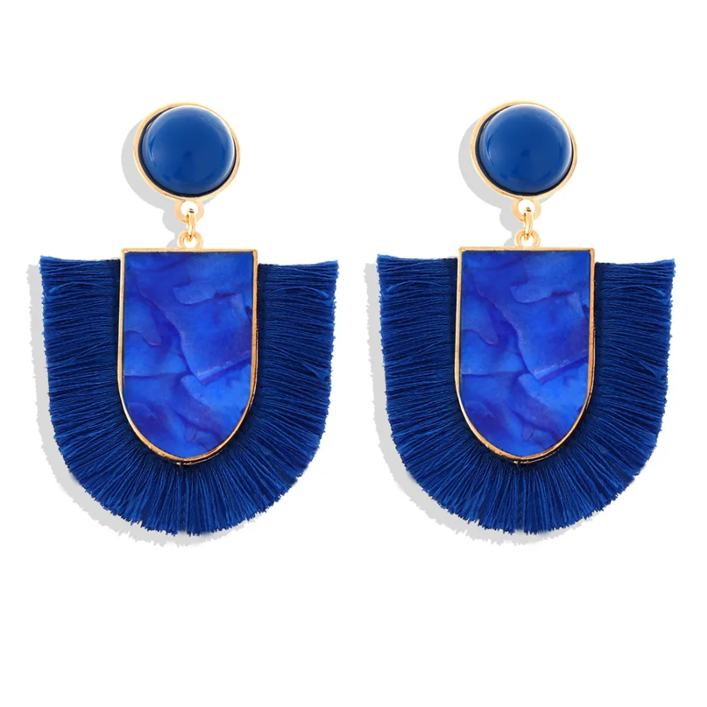 

Tassel Earrings For Woman Drop Earrings Boho Pendients Wedding Stone Earrings Brincos Jewelry Oorbellen Woman Pendients Gifts