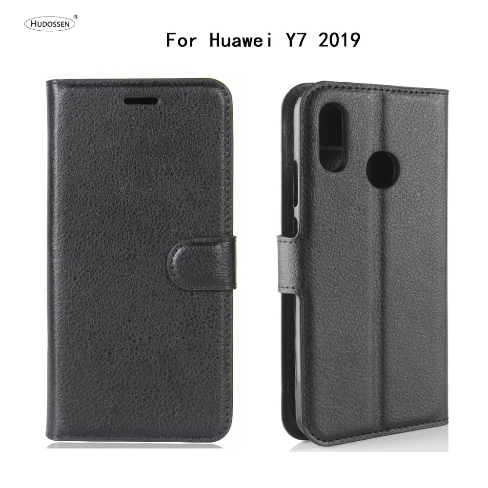 

HUDOSSEN For Huawei Y7 2019 Case Flip PU Leather Back Cover Phone Accessories For Huawei Y7 2019 Case