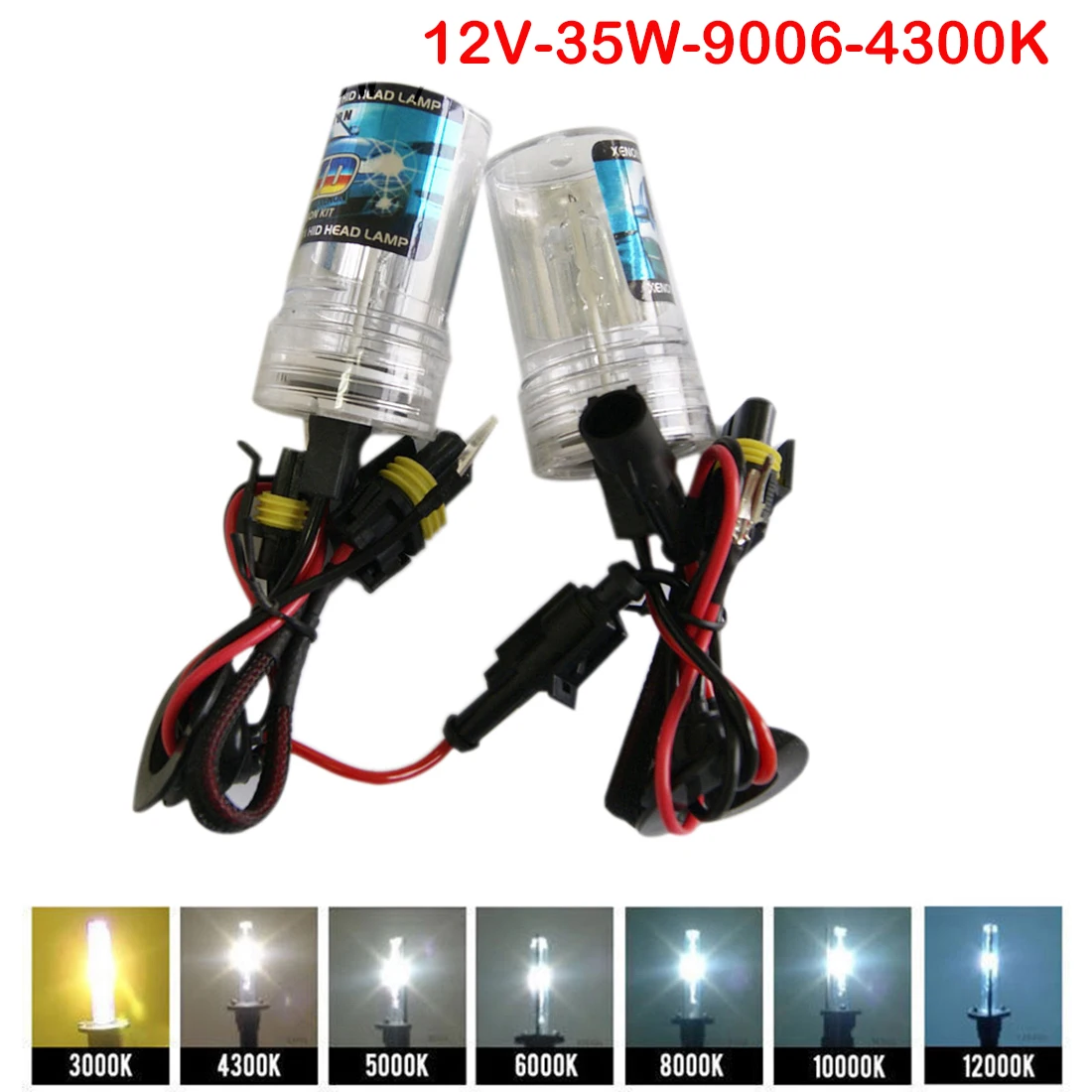 

Tonewan HID 12V 75W H8/H9/H11 Xenon LED Fog Tail Turn Head Bulb Double Light
