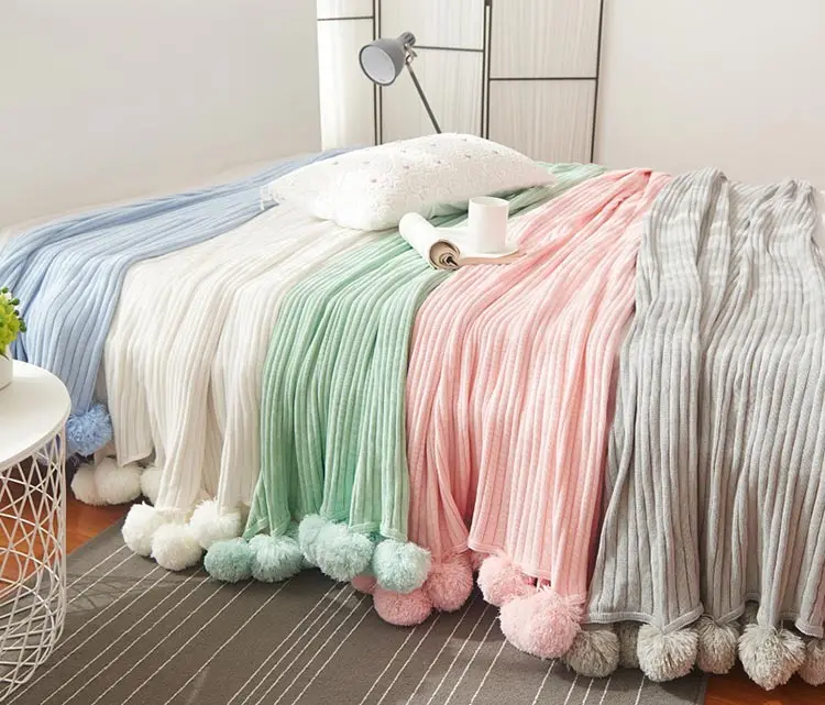 100 105cm 100 150cm Size Adult Baby Blankets Knitted Cotton Blanket Pom Pom Decor Home Sofa Blanket Kids Sleep Bedding Quilt Blanket Swaddling Aliexpress 100 105cm 100 150cm Size Adult Baby Blankets Knitted Cotton Blanket Pom Pom Decor Home Sofa Blanket Kids Sleep Bedding Quilt Blanket Swaddling Aliexpress