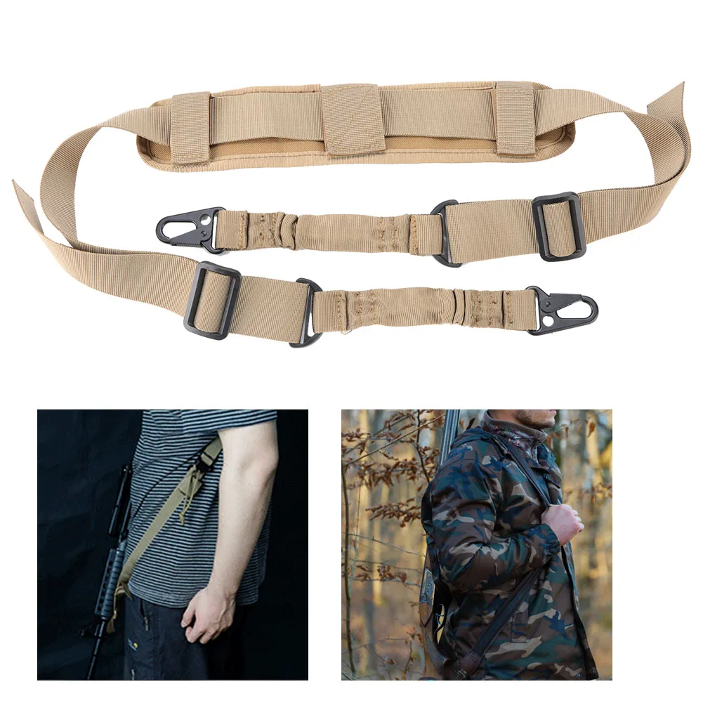 

Tactical 2 Point Gun Sling Shoulder Strap Outdoor Rifle Sling With QD Metal Buckle Shot gun Gun Belt Hunting Shot Gun Accessory