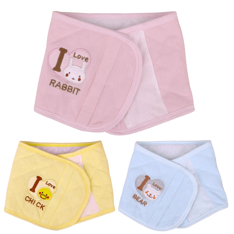 Adjustable Soft Baby Bib Belt Belly Button Protector Band Soft Navel