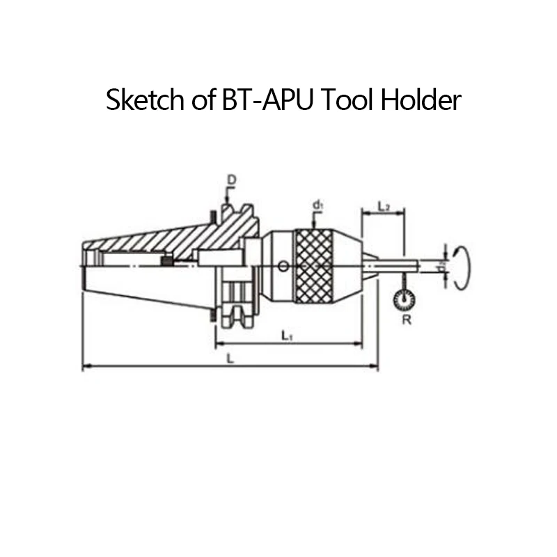 BT30 APU13 сверлильный патрон держатель инструмента BT APU Инструмент старый цанговый