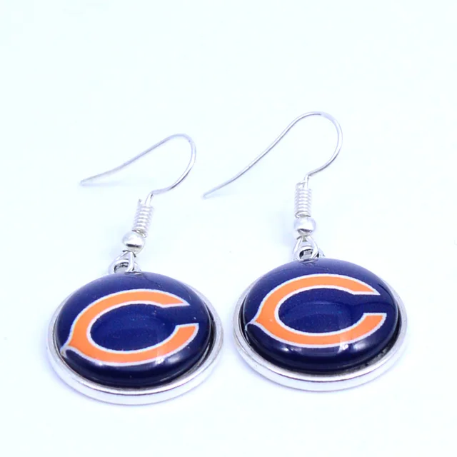 Earrings Chicago Bears Charms Dangle Sport Earrings Chicago Bears Charms Dangle Sport Football Jewelry For Women Birthday Party Gift 5