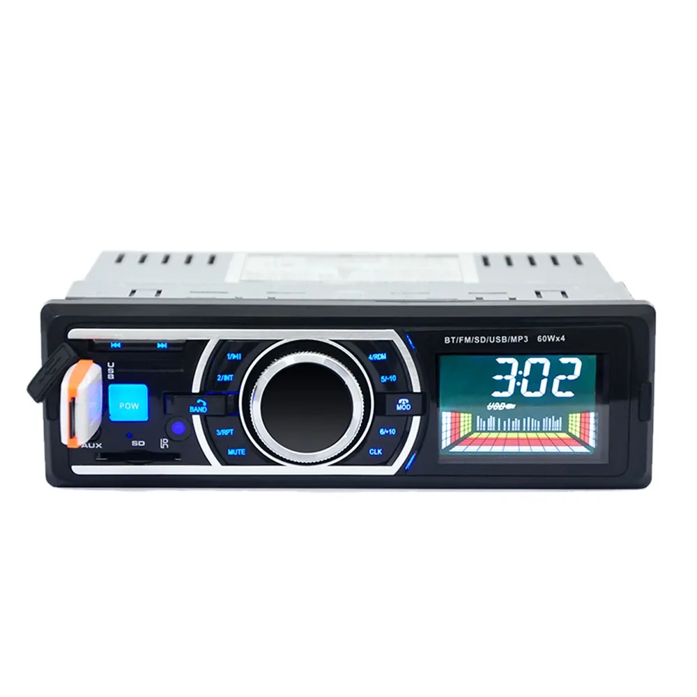 Estéreo do Carro Usb com Controle Bluetooth Áudio Mp3 Player 60 w * 4 fm Rádio Entrada Aux Receptor Carro Handsfree sd Remoto dc 12 v 9 High Quality Automóveis e motos