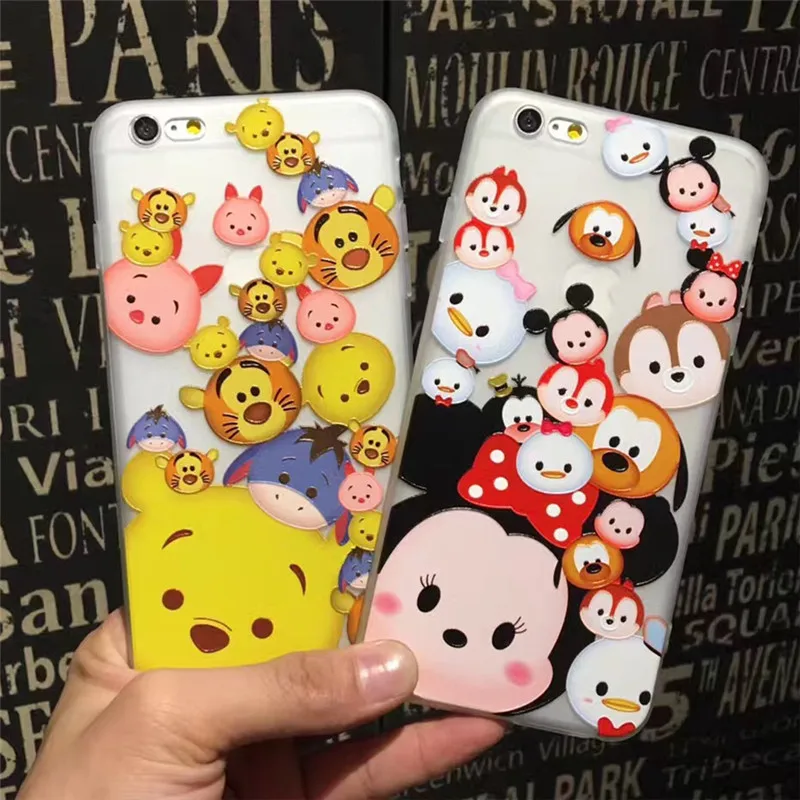 

Fashion 3D Painted Cartoon Animal Case For iPhone 6 6s 7 Plus Matte Soft TPU Phone Back Cover For iPhone 7 6 6s 8 Plus