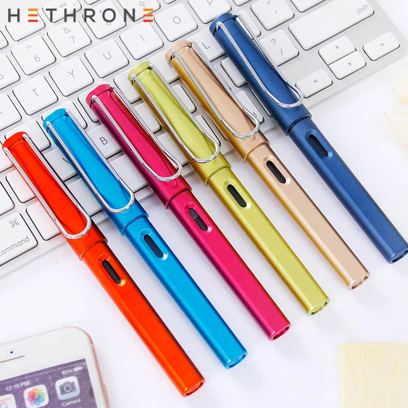 Hethrone 0 38 мм перьевые ручки красочные искусственные металлические для чернил