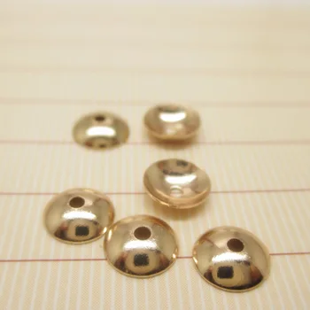 

Light K color Gold color round bowl end Bead caps for making jewelry accessories 4-8mm 100pcs
