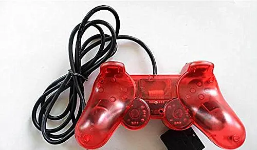 Горячая Распродажа проводной прозрачный контроллер игровой коврик игровой контроллер Джойстик Геймпад Консоль Джойстики для Playstation 2 PS2