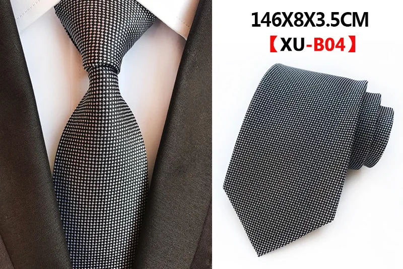 Классический Пейсли шелковый галстук Модные мужские галстуки для свадьба галстук-бабочка роскошный клетчатый полосатый галстук - Цвет: XU-B04