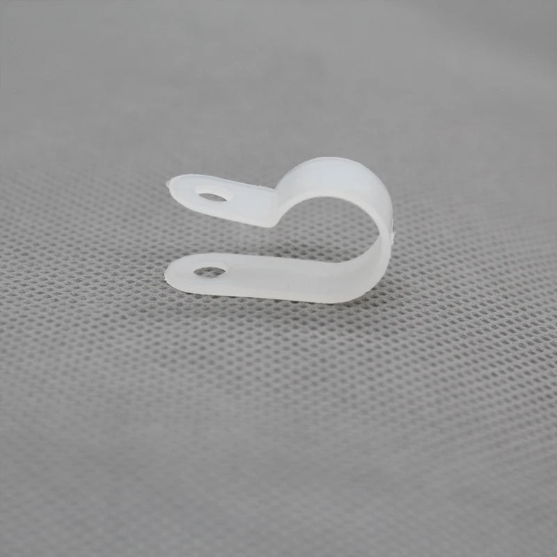

1000pcs/lot Electric Project Use R-type Wire Holder 13.2mm Cable Clamp 1/2" line clip For arrangement of wire
