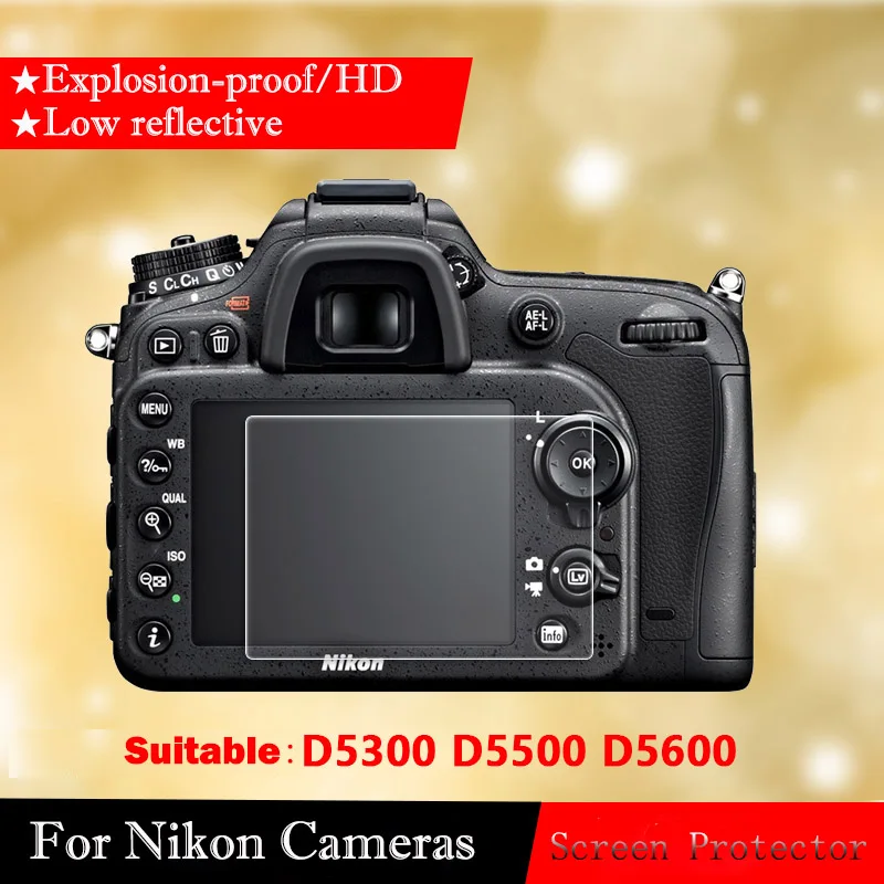 Защитное закаленное стекло для камеры Nikon D5300 D5500 D5600 | Электроника