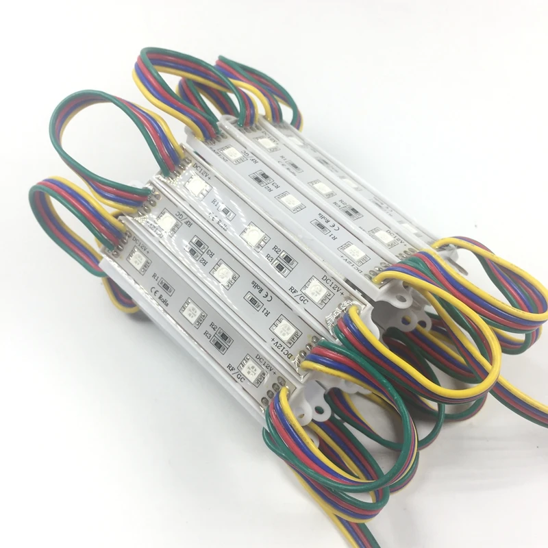 500 шт. 5050 SMD Led модуль W/WW/R/G/B/Y/RGB светодиодный свет реклама знак лампы DC 12 В оптовая продажа