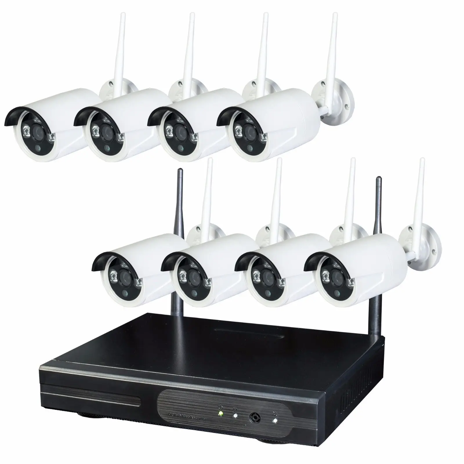 4CH 8CH 1080P Беспроводной IP NVR комплект системы безопасности 2.0MP wifi камера Открытый 3,6 мм объектив удаленный мониторинг - Цвет: 8CH Wireless System