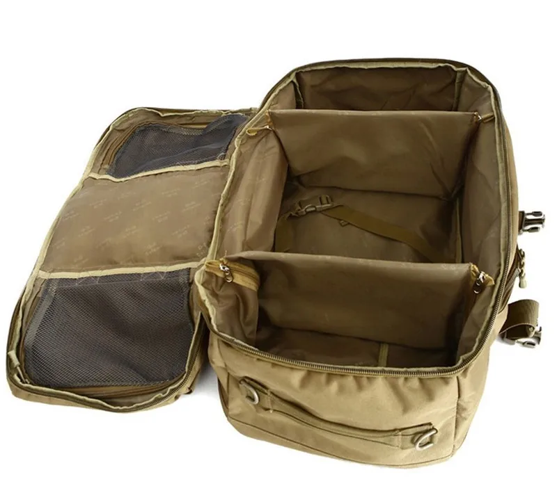 60 литров сумки многоцелевой дорожный Рюкзак Большой 3D Военный рюкзак 1" ноутбук Досуг Мода Дорожная сумка двойного назначения сумки одежда