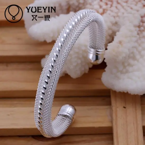 

B021 HOT Silver Plated Bangles For Women Fashion Jewellery Bracelets Bangles Femme High Quality Low Price