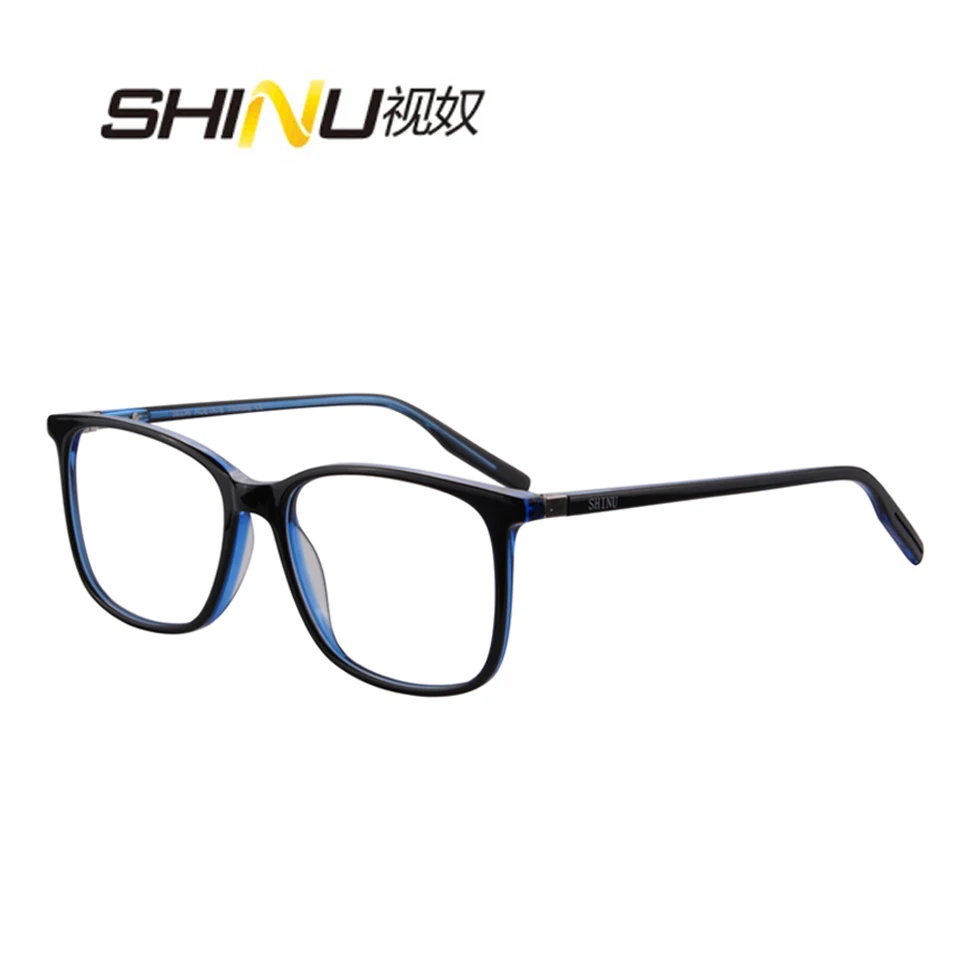 UV400 Анти-голубой солнцезащитные очки для чтения противоусталостные Multi фокус прогрессивная очки чтения ацетат диоптрийные очки SH084