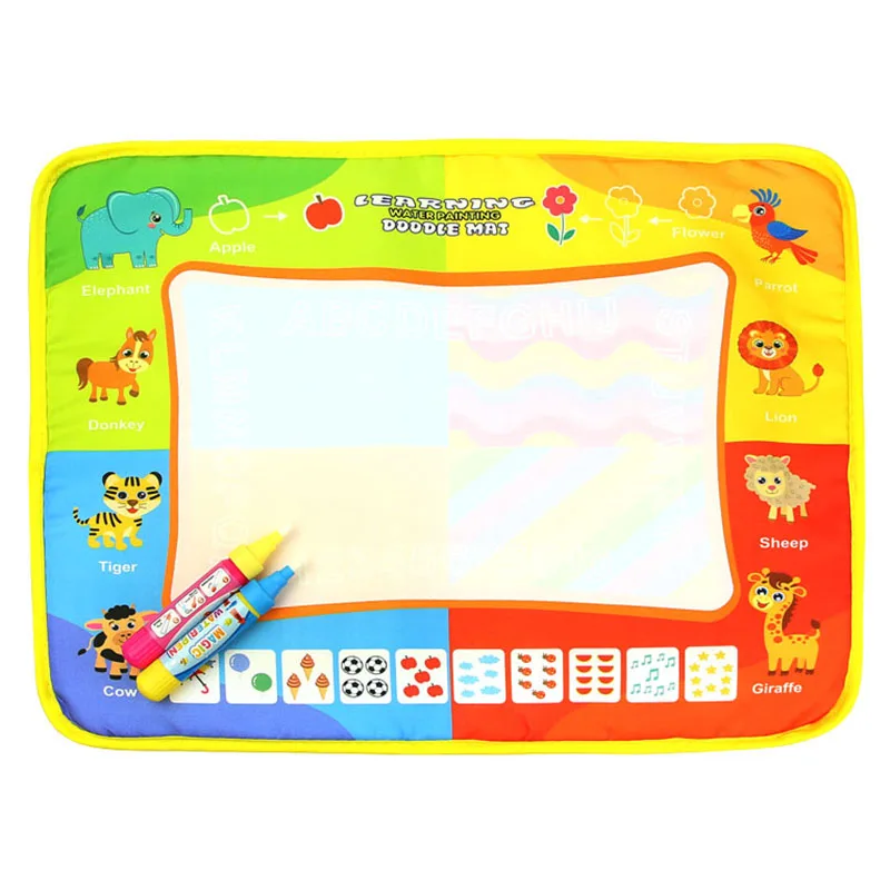 Children Magic Water Drawing Mat with Rainbow Color Swatches Water Painting Board Gift for Kids YJS Dropship