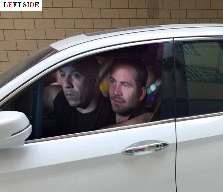 Car Styling Fast /& Furious Paul Walker Vin Diesel Car Window Sticker Glass Acces