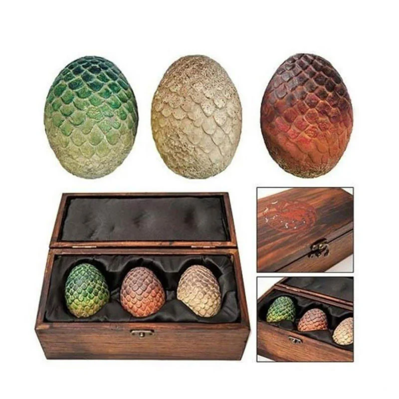 

NEW Game of Thrones Sculpted Dragon Egg Candles Game of Thrones Sculpted Eggs Action Figure Toys Collection Gifts for Fans Decor