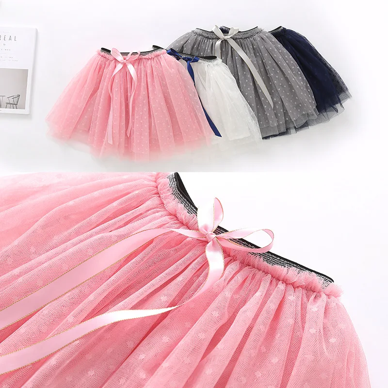MIlANCEL/Коллекция года, юбка для девочек сетчатые детские юбки-пачки, стильная юбка-американка с бантом детская праздничная одежда милая танцевальная юбка для девочек