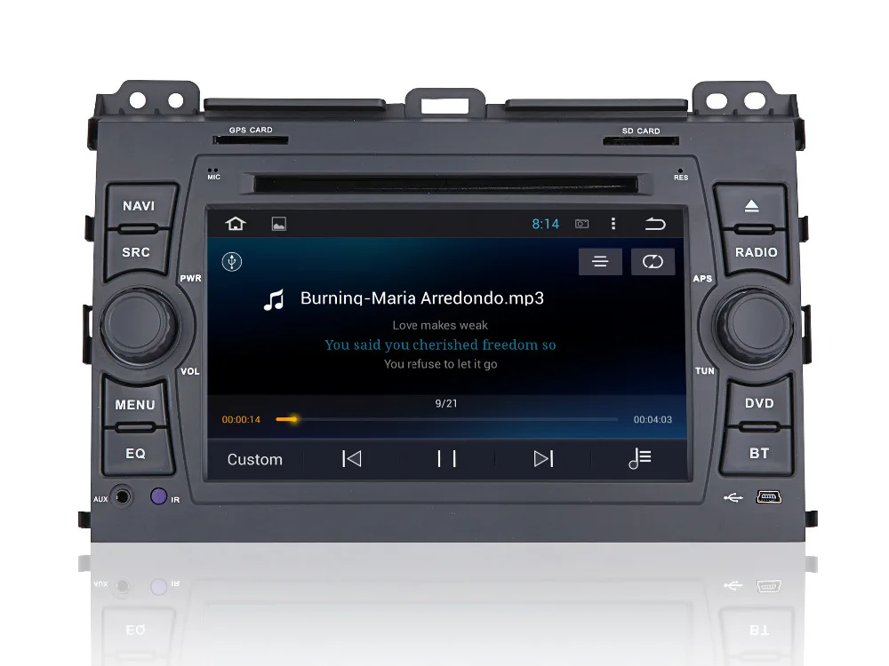 Perfect Android 8.1 Quad core 2G RAM Car DVD Player for Toyota Land Cruiser Prado 2004-2009 Car GPS Navigation system Radio BT Stereo 4