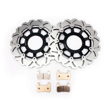 

BIKINGBOY Full Sets Front Brake Discs Disks Rotors Pads For Honda CBR 600 RR CBR600RR RR3 RR4 03 04 2003 2004
